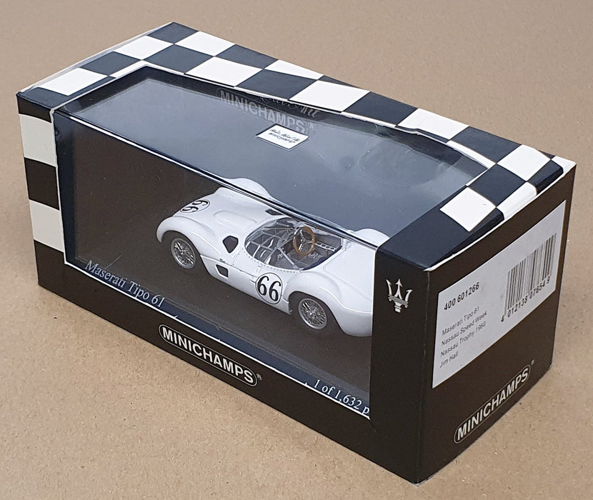 Minichamps 1/43 Scale 400 601266 - Maserati Tipo 61 #66 Nassau Trophy 1960
