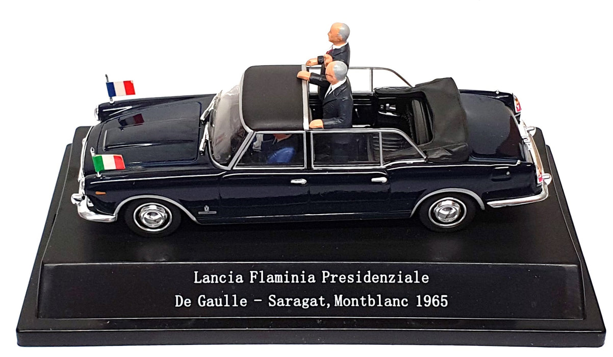 Starline 1/43 Scale 56041 Lancia Flaminia Pr. De Gaulle Montblanc 1965 Dk. Blue