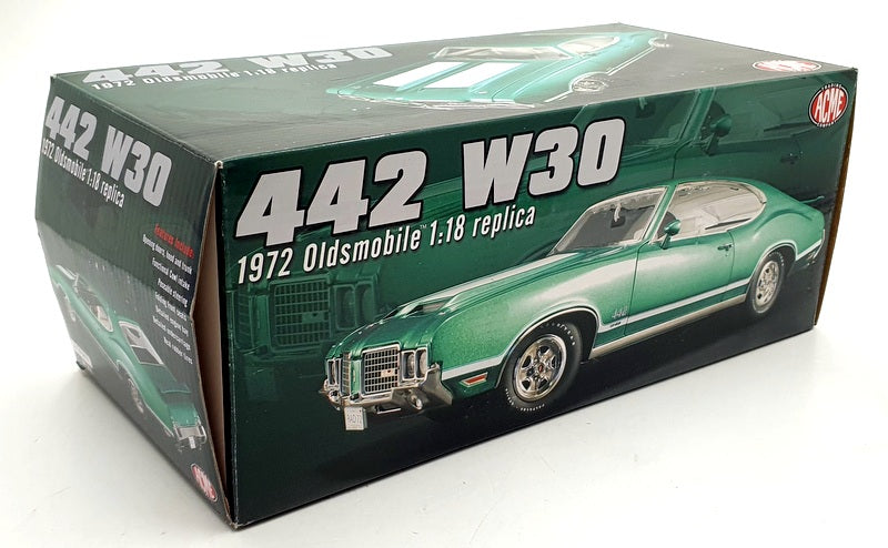 ACME Models 1/18 Scale A1805602 - 1972 Oldsmobile 442 W30 - Green