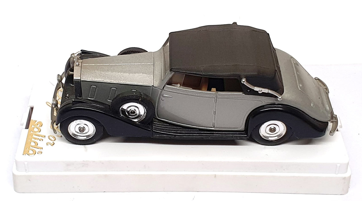 Solido 1/43 Scale Diecast 4071 - Rolls Royce Coupe - Silver/Black