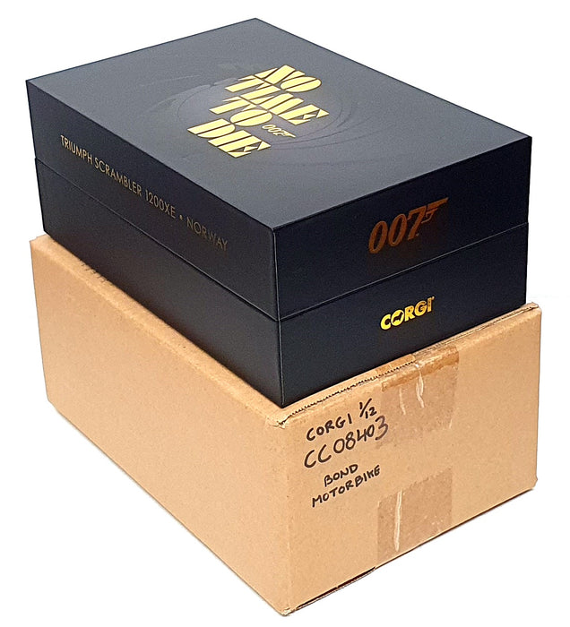 Corgi 1/12 Scale CC08403 Triumph Scrambler 1200XE Norway Bond 007 No Time To Die