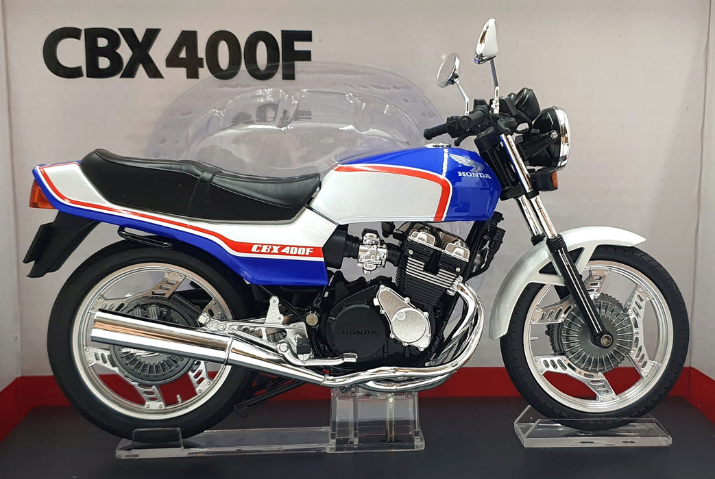 Aoshima 1/12 Scale 11159-4200 - Honda CBX 400F Motorcycle - Blue