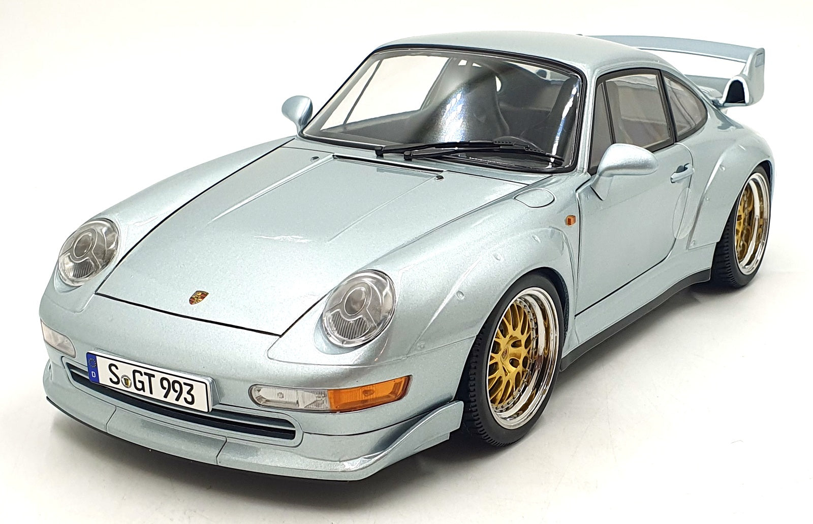 KK Scale 1/12 Scale KKDC120281B 1996 Porsche 911 (993) GT2 BBS Rims Polar Silver