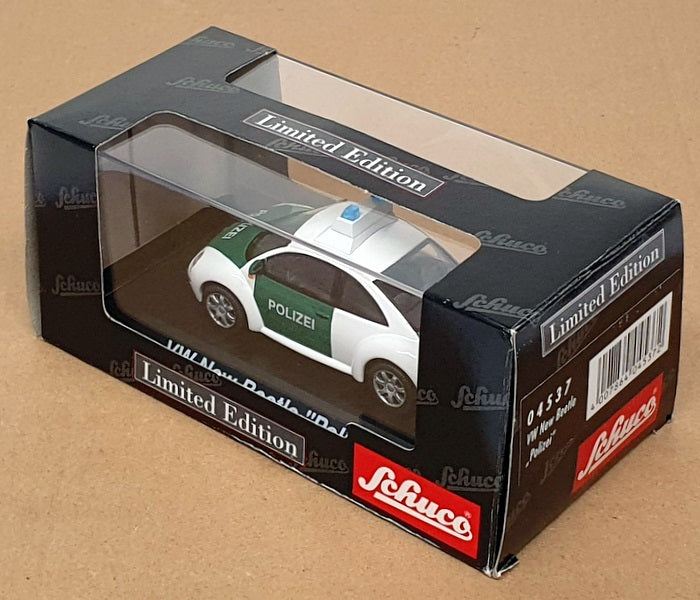 Schuco 1/43 Scale 04537 - VW Volkswagen New Beetle Polizei - White/Green
