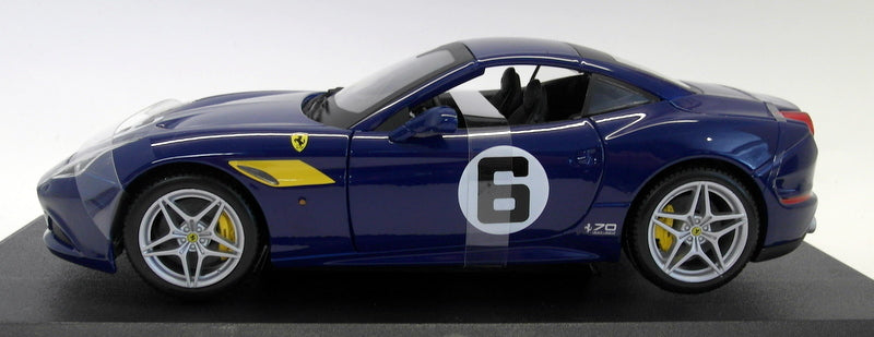Burago 1/18 Scale 18-76104 - Ferrari California T 70th Anniversary - Blue