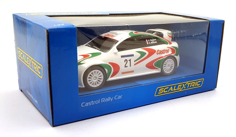 Scalextric 1/32 Scale Slot Car C4302 - Castrol Rally Car #21 - White