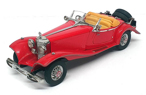 Franklin Mint 1/24 Scale 2507R - 1935 Mercedes Benz 500k Special Roadster - Red