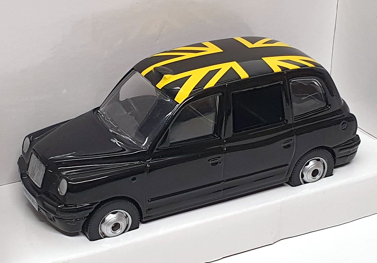 Corgi 12cm Long Diecast 61747 - London Taxi Cab Selfridges - Black/Yellow