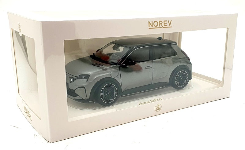 Norev 1/18 Scale Diecast 185451 - 2025 Alpine A290 GT - Grey/Black