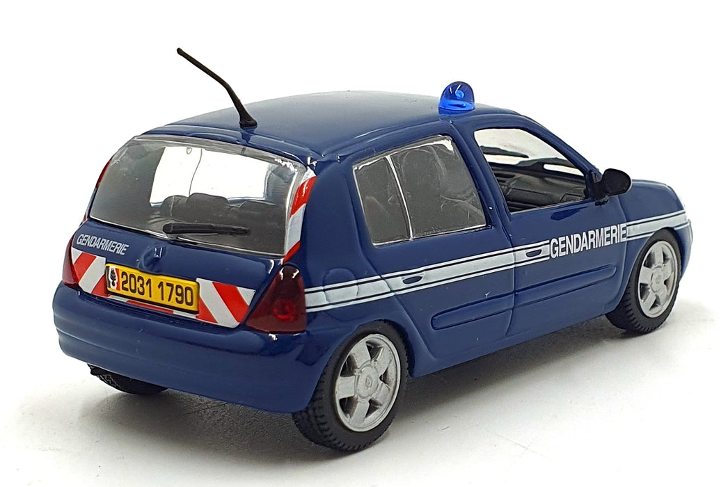 Norev Hachette 1/43 Scale GF4596 - 2003 Renault Clio 2 Gendarmerie - Police Car