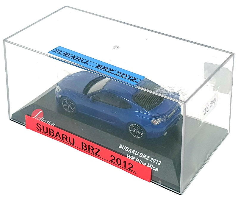 J Collection 1/43 Scale Diecast JC244 - 2012 Subaru BRZ - Blue