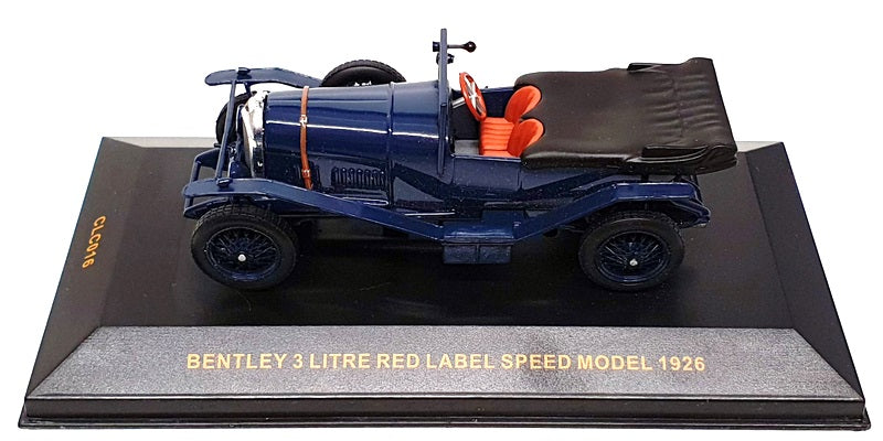 Ixo 1/43 Scale CLC016 - Bentley 3 Litre Red Label Speed Model 1926 - Dk. Blue