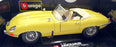 Burago 1/18 Scale Diecast 3026 - Jaguar E-Type Cabriolet 1961 - Yellow