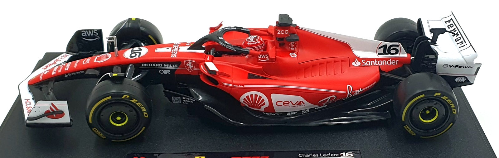 Burago 1/18 Scale 1785010 - Ferrari SF-23 F1 Las Vegas GP 2023 Leclerc #16