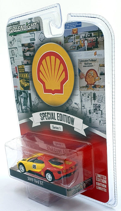 Greenlight 1/64 Scale 41125-E - 2019 Ford GT #18 Shell Special Edition
