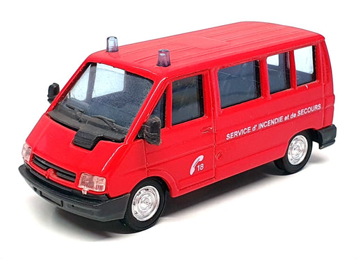 Solido 1/50 Scale 2141 - Renault Traffic Bus Incendie et de Secours Fire - Red