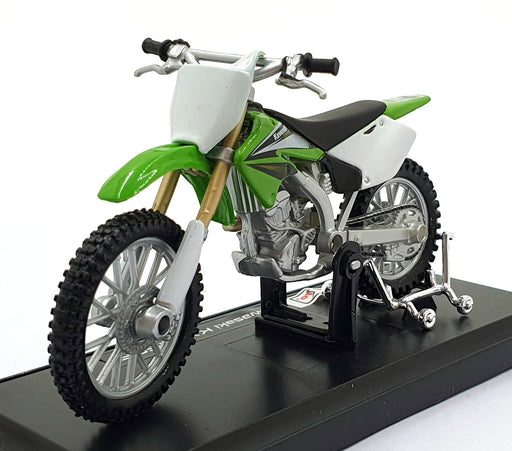 Maisto 1/18 Scale 04045 - Kawasaki KX 250F Motorbike - Green/White
