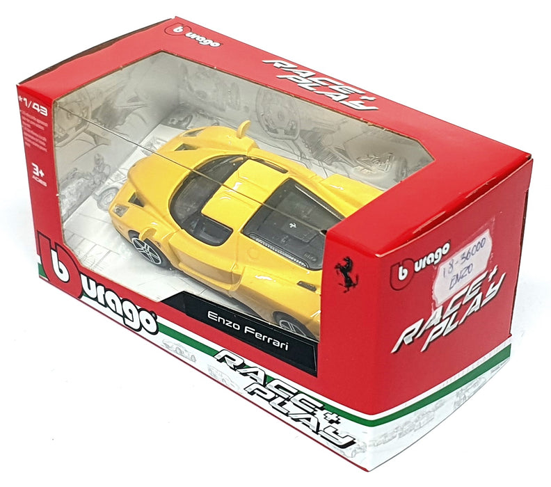 Burago 1/43 Scale Diecast 18-36000 - Enzo Ferrari - Yellow
