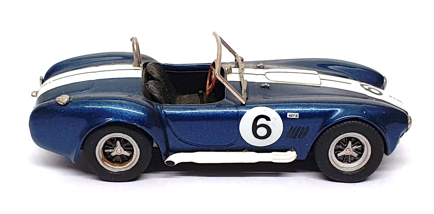 Classic Supercars 1/43 Scale 23126E - AC Cobra 427 Race Car #6 - Blue/White