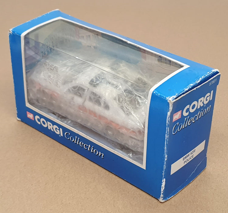 Corgi Appx 13cm Long Diecast 57801 - BMW 525i Police Car - White