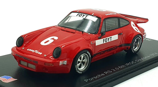 Spark 1/43 Scale US147 - Porsche RS 3.0 #6 6th IROC Daytona 1974
