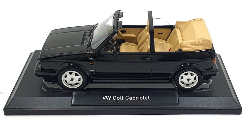 Norev 1/18 Scale Diecast 188568 - 1992 Volkswagen Golf Cabriolet - Black