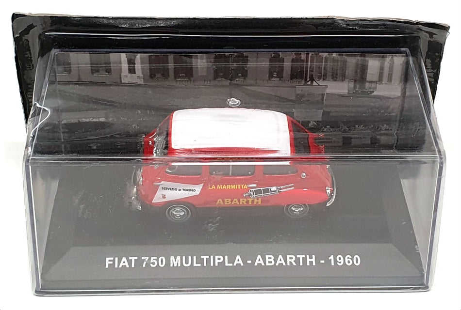 Altaya 1/43 Scale 171023 - 1960 Fiat 750 Multipla Abarth - Red/White