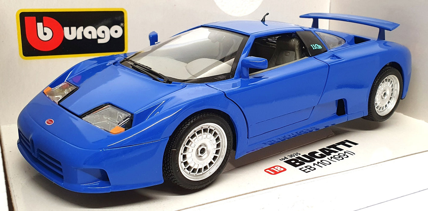 Burago 1/18 Scale Diecast 3035 - 1991 Bugatti EB 110 - Blue