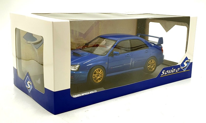 Solido 1/18 Scale S1812301 - 2003 Subaru Impreza WRX STI - Sonic Blue