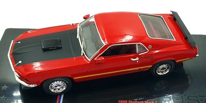 Ixo 1/43 Scale U43RDC003 - 1969 Ford Mustang Mach 1 - Red