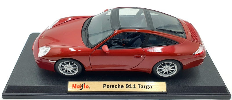 Maisto 1/18 Scale Diecast 31627 - Porsche 911 Targa - Dark Red