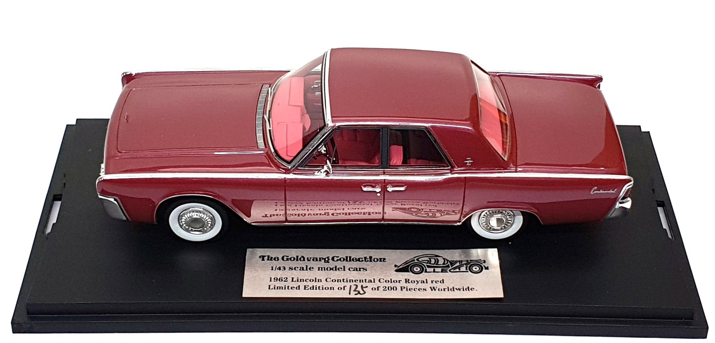Goldvarg 1/43 Scale GC-088B - 1962 Lincoln Continental - Royal Red