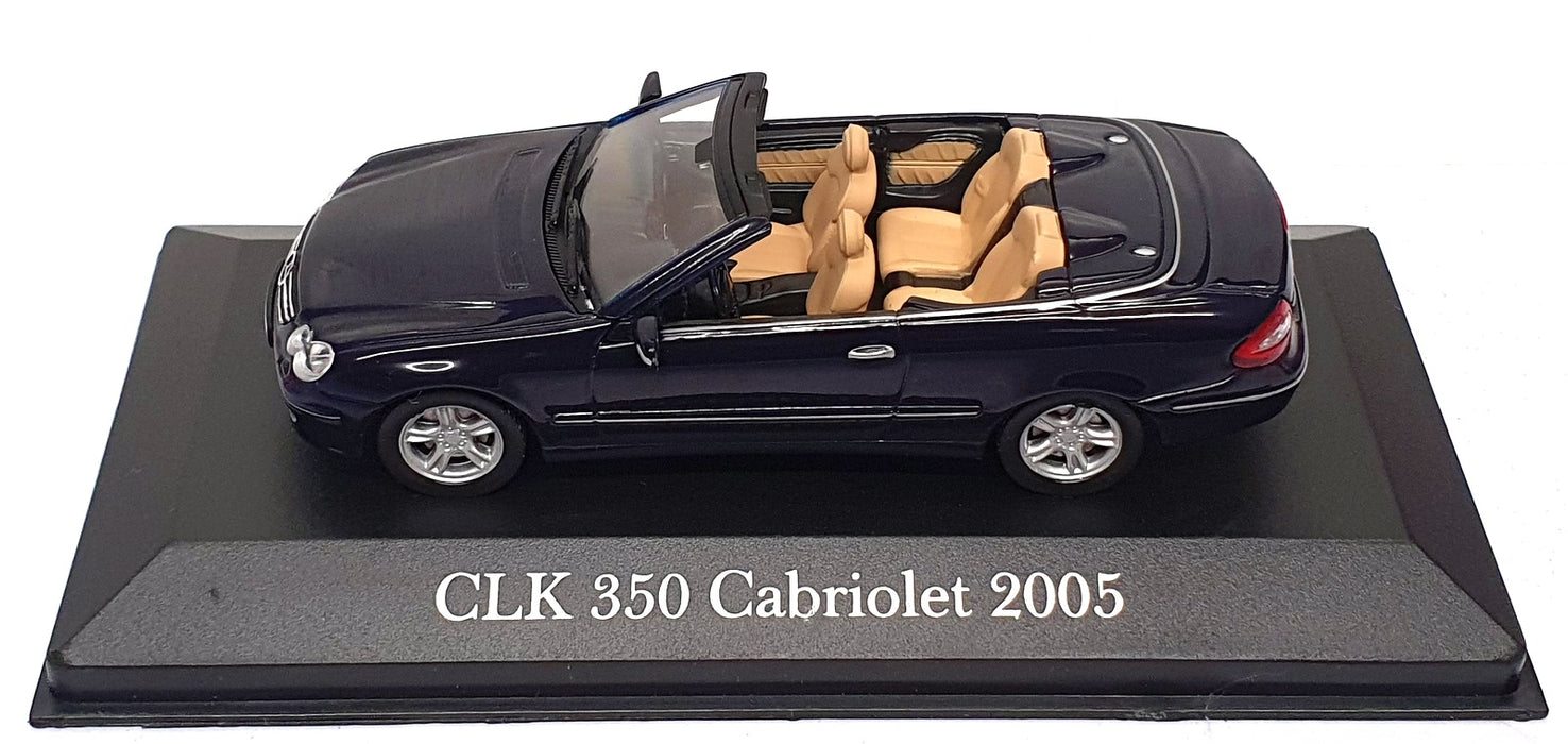 Altaya 1/43 Scale AL350B - 2005 Mercedes Benz CLK 350 Cabrio - Dk. Blue