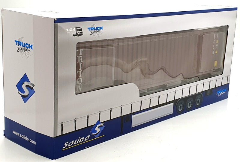 Solido 1/24 Scale S2400501 - 2021 Remorque Porte Container - Red