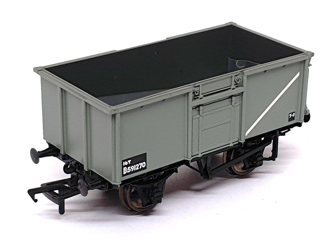 Bachmann OO 1/76 Scale 37-225D - 16T Steel Mineral Wagon BR Grey
