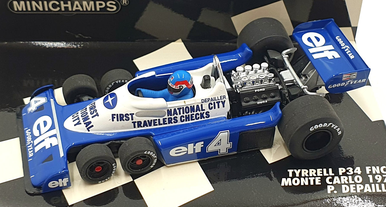 Minichamps 1/43 Scale 430 770004 - F1 Tyrrell P34 FNCB #4 Monte Carlo 1977