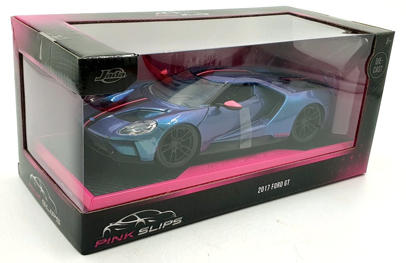 Jada 1/24 Scale Diecast 35192 - 2017 Ford GT - Teal/Pink