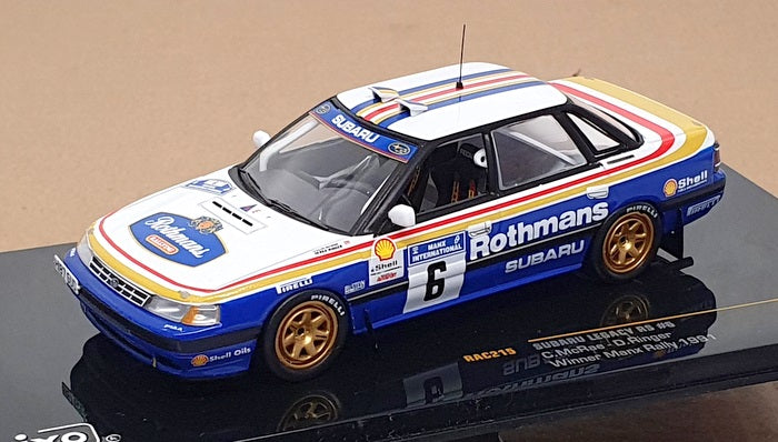 Ixo 1/43 Scale RAC215 - Subaru Legacy RS #6 Winner Manx Rally 1991 R ...