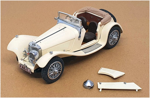 Franklin Mint 1/24 Scale Diecast 5623C - 1938 Jaguar SS-100 - Ivory