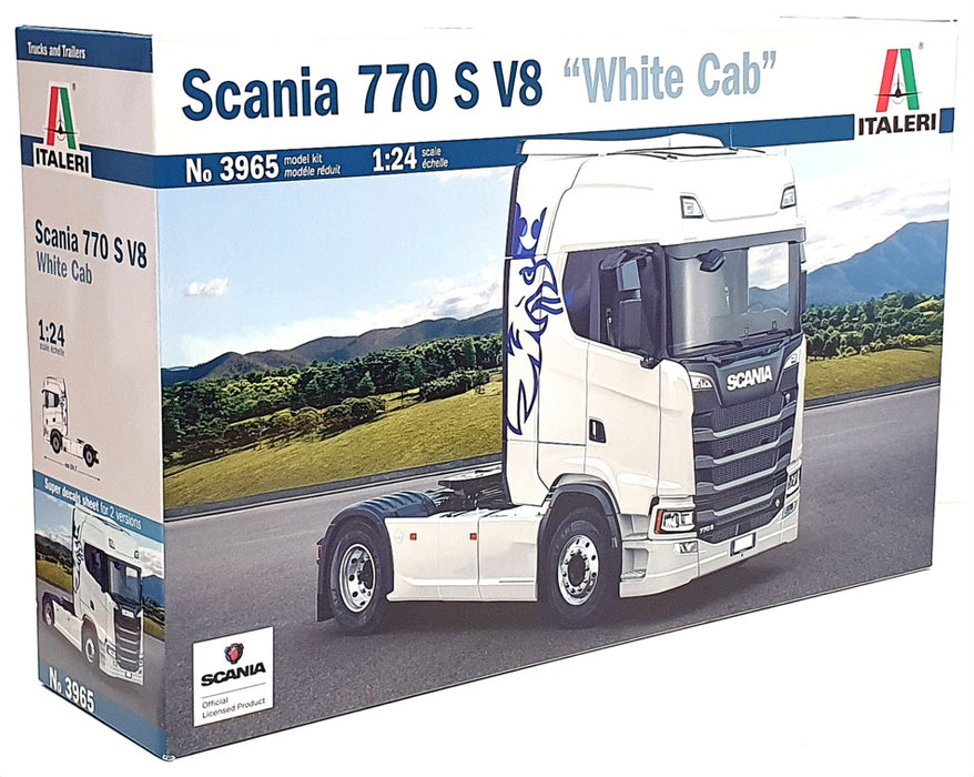 Italeri 1/24 Scale Unbuilt Kit 3965 - Scania 770 S V8 "White Cab" Truck