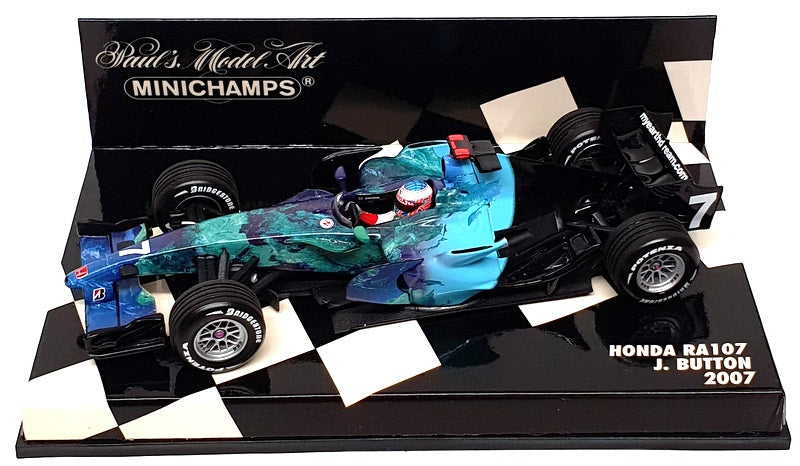 Minichamps 1/43 Scale 400 070007 - F1 Honda RA107 #7 Jenson Button 2007