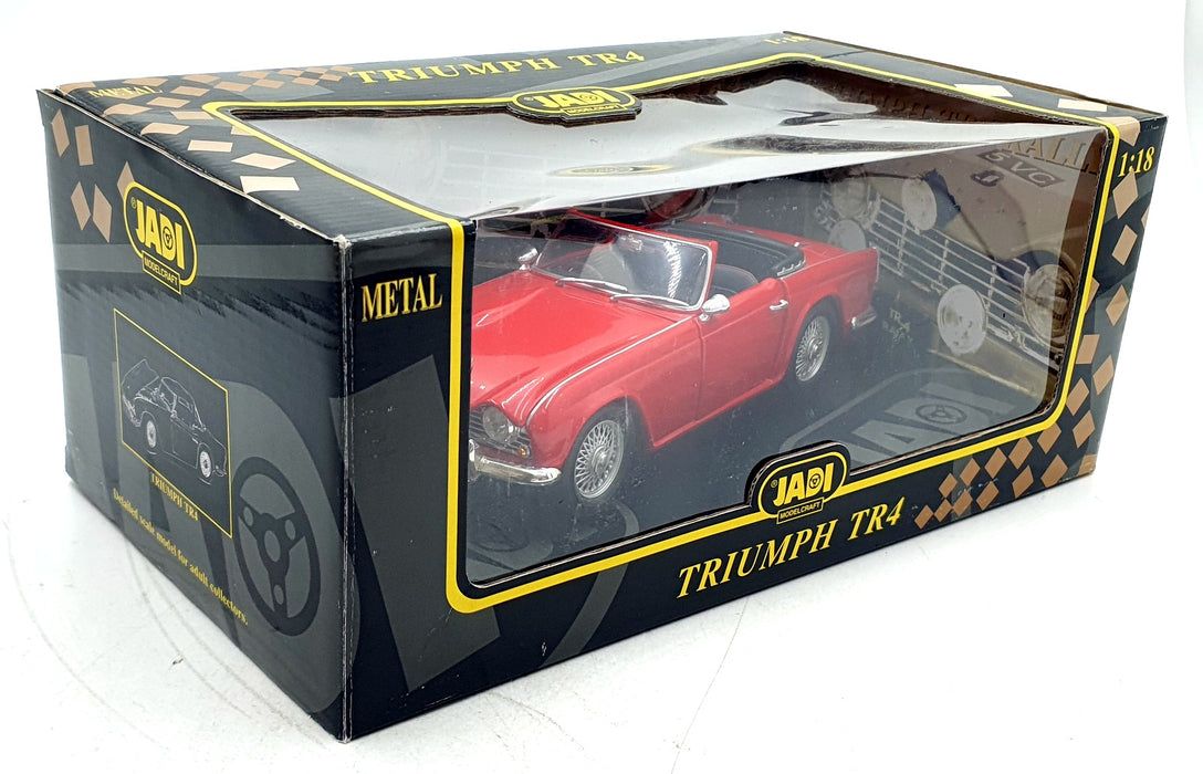 Jadi 1/18 Scale Diecast JM-98092 - Triumph TR4 - Signal Red