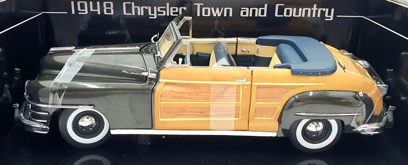 Sun Star 1/18 Scale Diecast 6141 - 1948 Chrysler Town & Country - Gunmetal Grey