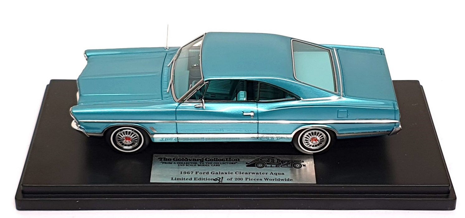 Goldvarg 1/43 Scale GC-079A - 1967 Ford Galaxie - Clearwater Aqua