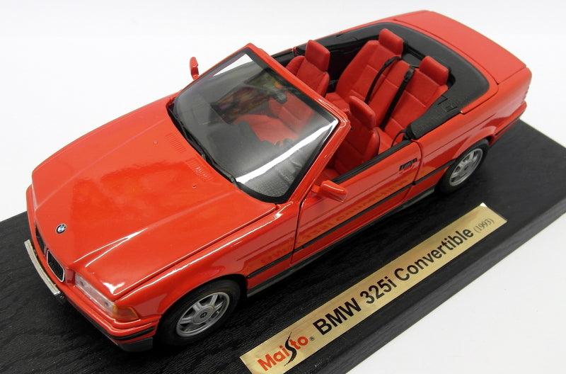 Maisto 1/18 Scale Diecast 31812 - BMW 325i Convertible - Red
