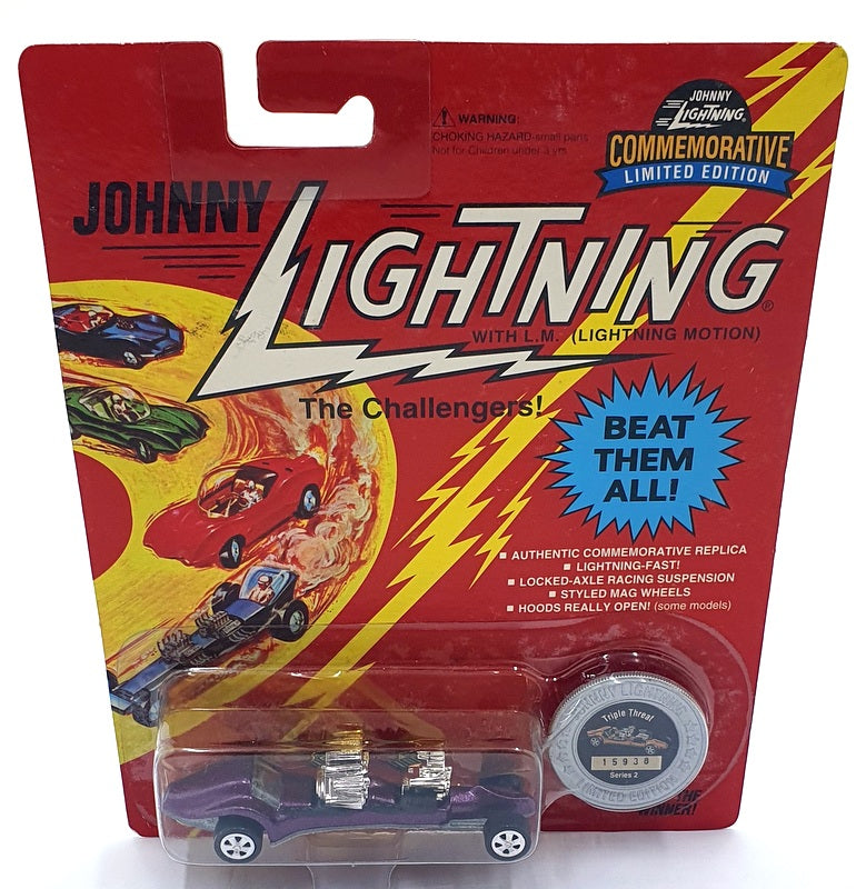 Johnny Lightning 1/64 Scale 100-122 - The Challengers Triple Threat - Purple