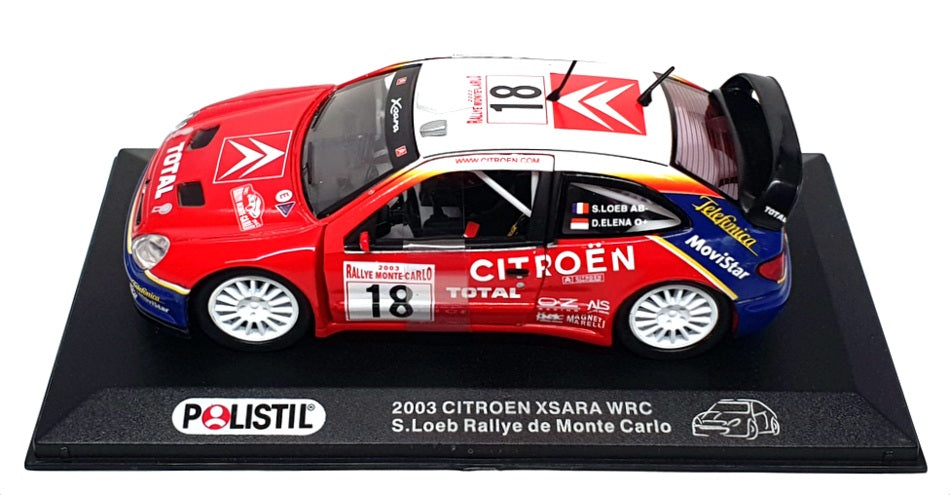 Polistil 1/32 Scale 95300 - 2003 Citroen Xsara WRC Monte Carlo #18 Loeb/Elena