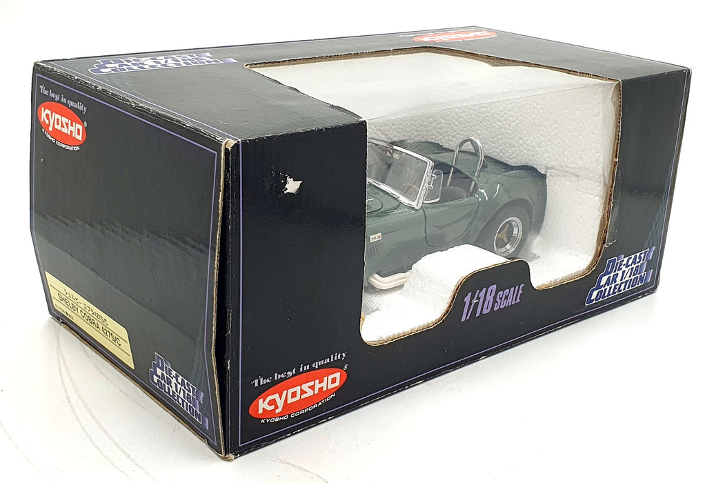 Kyosho 1/18 Scale Diecast 7006 9800 - Shelby Cobra 427 S/C - Green