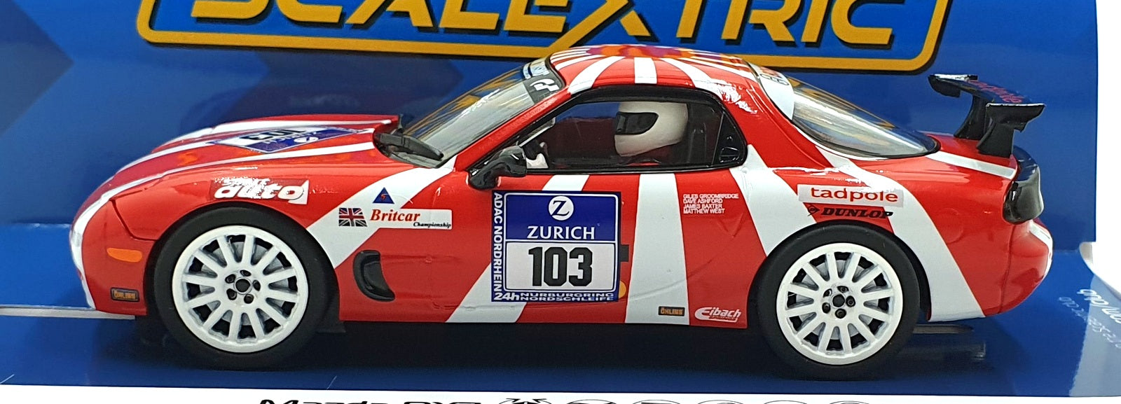 Scalextric 1/32 Scale Slotcar C4626 - Mazda RX7 #103