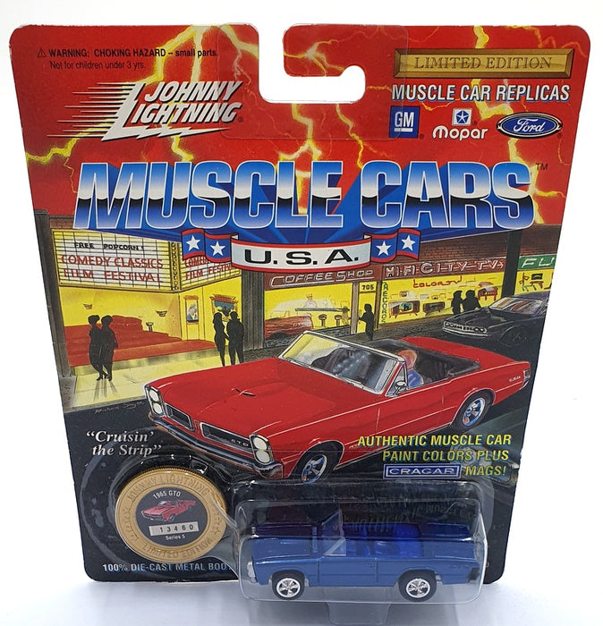 Johnny Lightning 1/64 Scale 200-150 - Muscle Cars 1965 Pontiac GTO - Blue